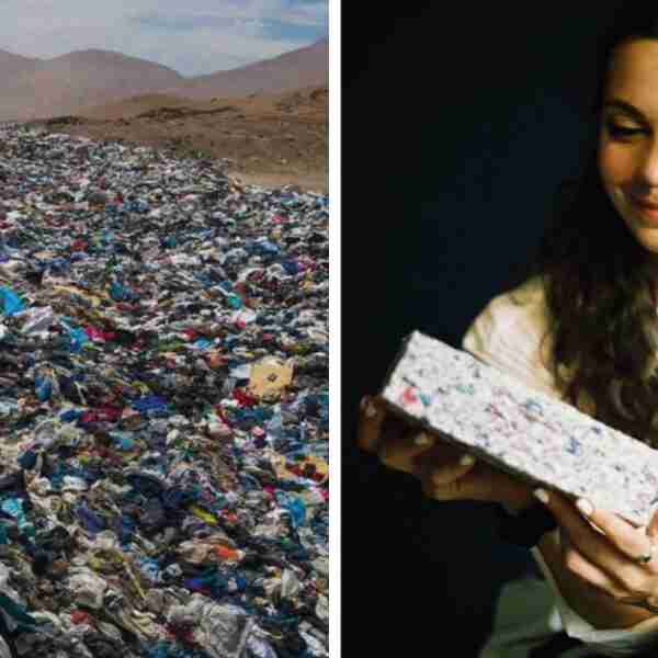 Chica convierte ropa vieja en ladrillos aislantes de calor y sonido