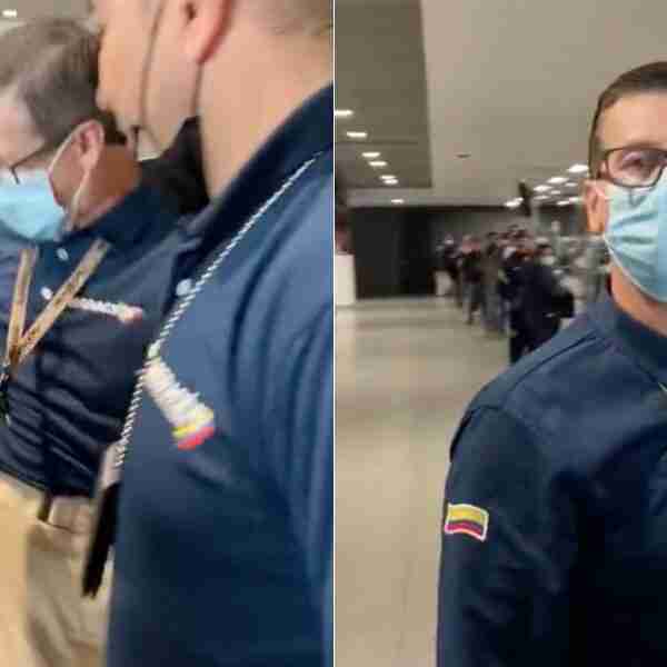 Un funcionario de migración Colombia golpeó a un pasajero en pleno aeropuerto: «Es un cavernícola»
