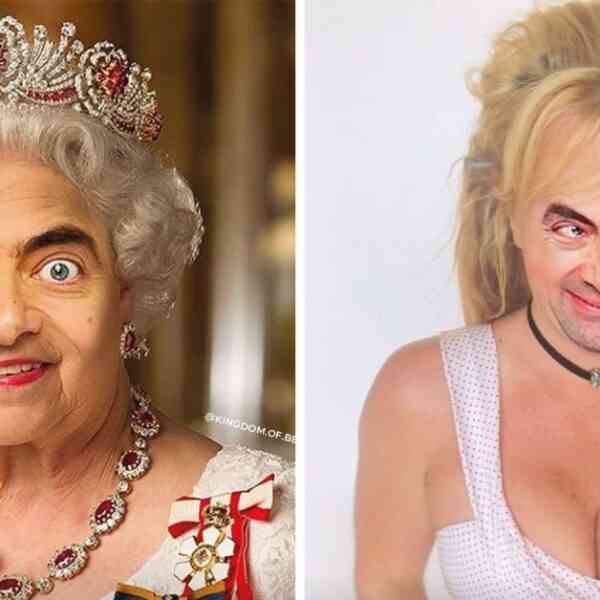 Así lucirían estas celebridades con las la cara de Mr. Bean, Beyoncé es aterradora.