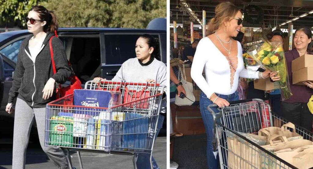 24 celebrities who shop at the grocery store just like the rest of us. Kylie Jenner rocks a diva-worthy outfit.