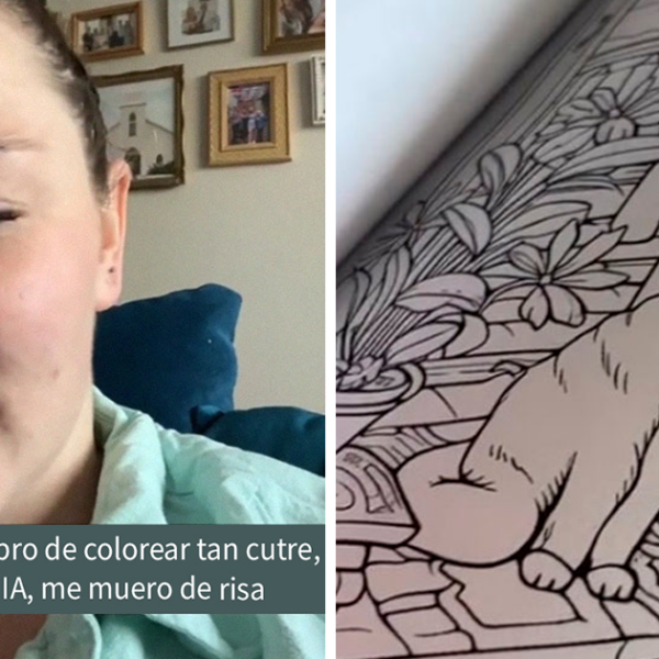 Esta mujer creía haberse comprado un libro normal de colorear gatitos, pero empieza a ver demasiadas cosas raras