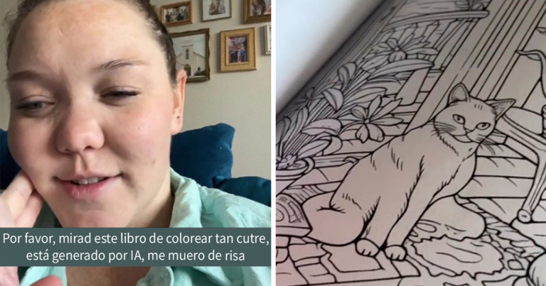 Esta mujer creía haberse comprado un libro normal de colorear gatitos, pero empieza a ver demasiadas cosas raras