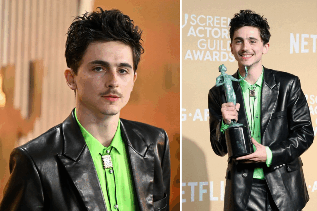Timothée Chalamet hace historia al ser el actor más joven en recibir el premio a “Mejor Actor Principal” en los SAG Awards.